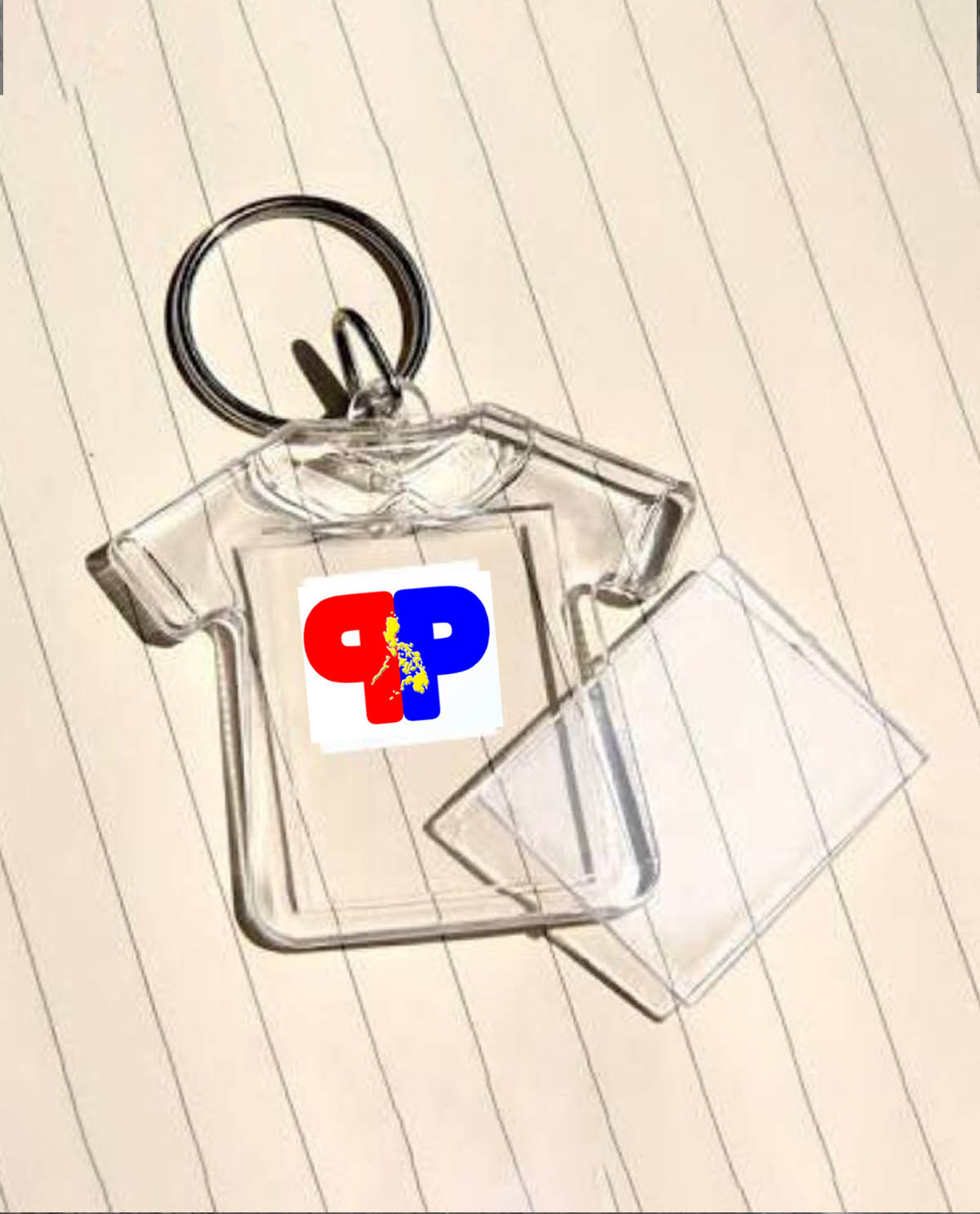 acrylic keychain - t-shirt