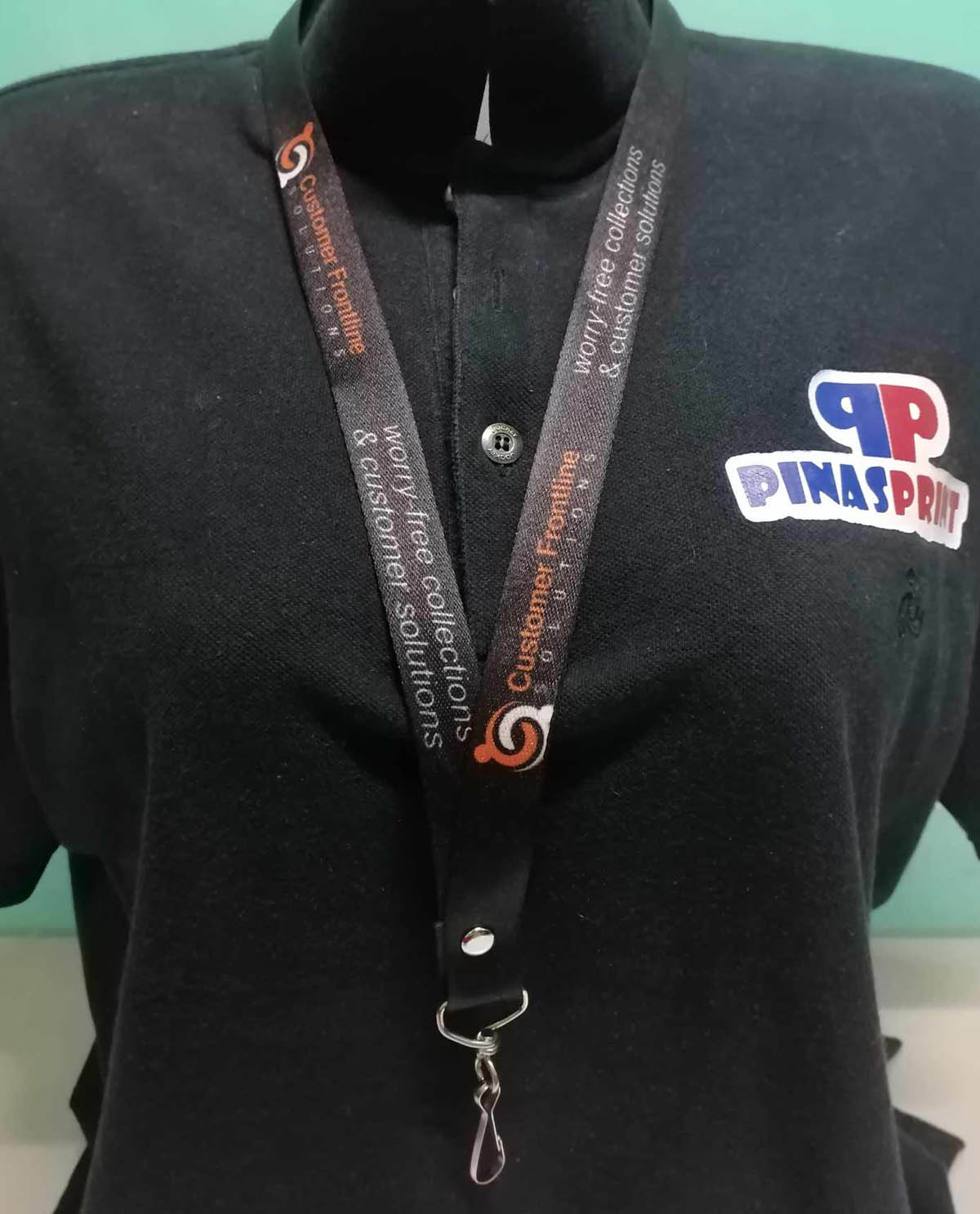 3/4-inch sublimation lanyard printing Customer frontline solutions Meralco lanyards