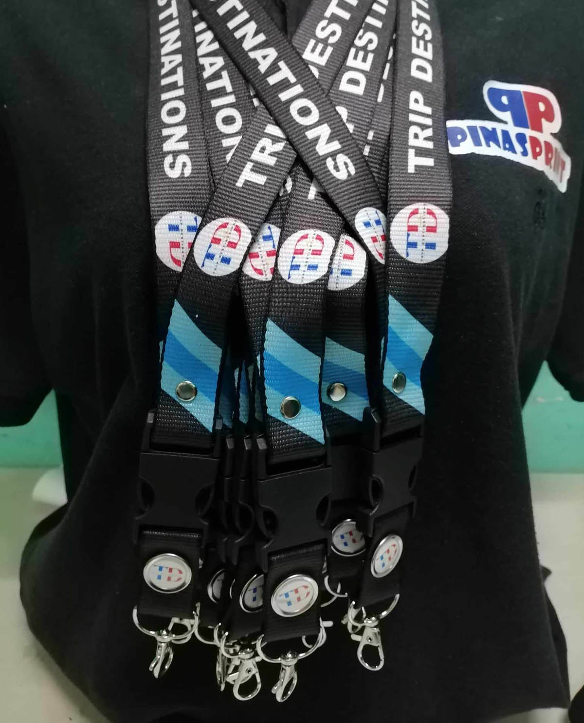 trip destinations sublimation lanyard